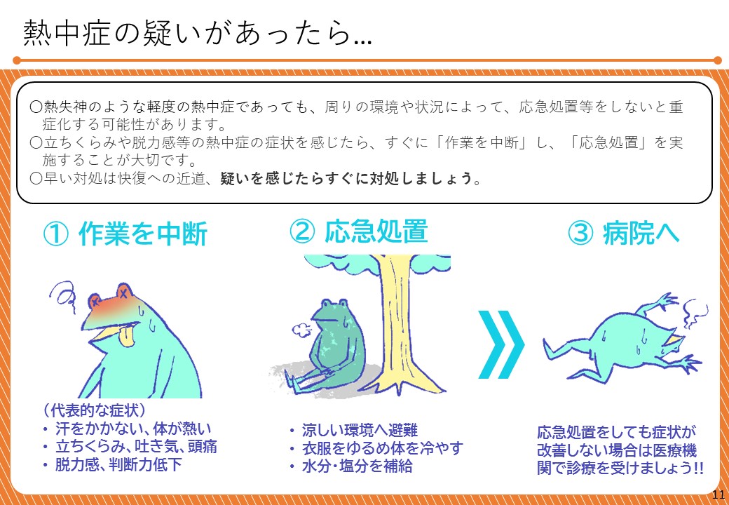 熱中症の疑いがあったら