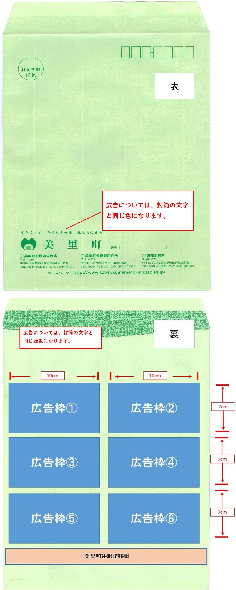 広告レイアウトイメージ図（角2）